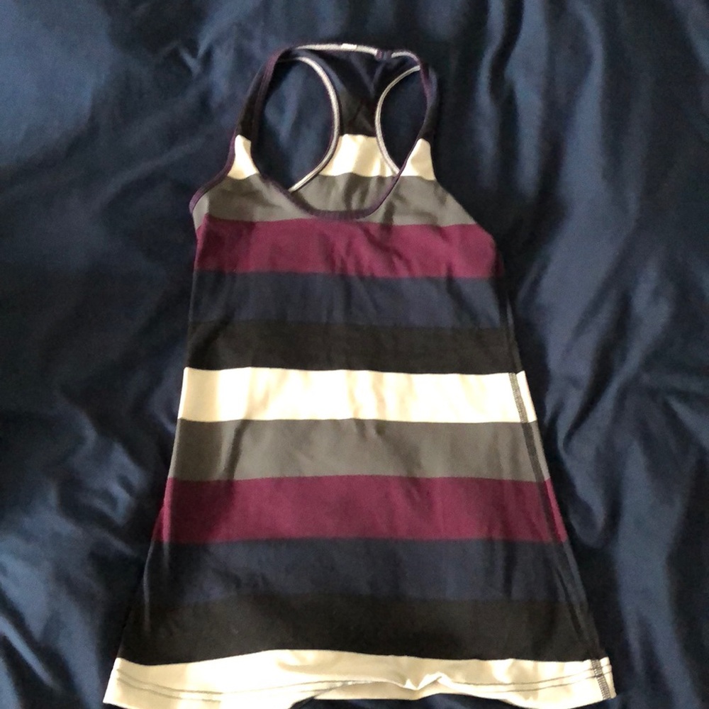 Cool Striped Racer Back